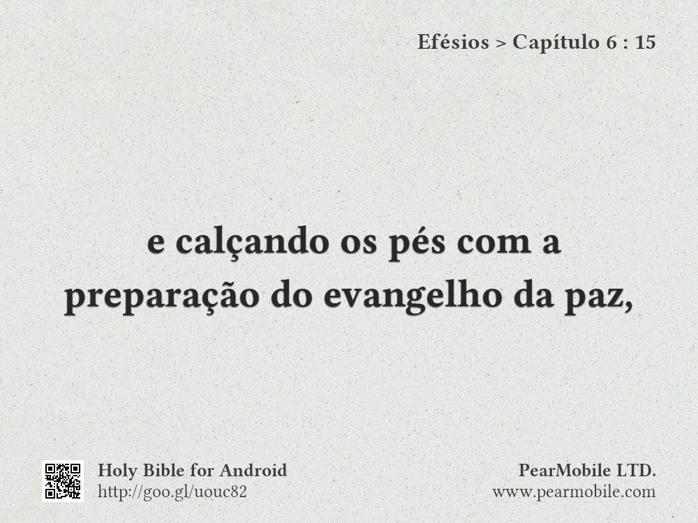 Efésios, Capítulo 6:15